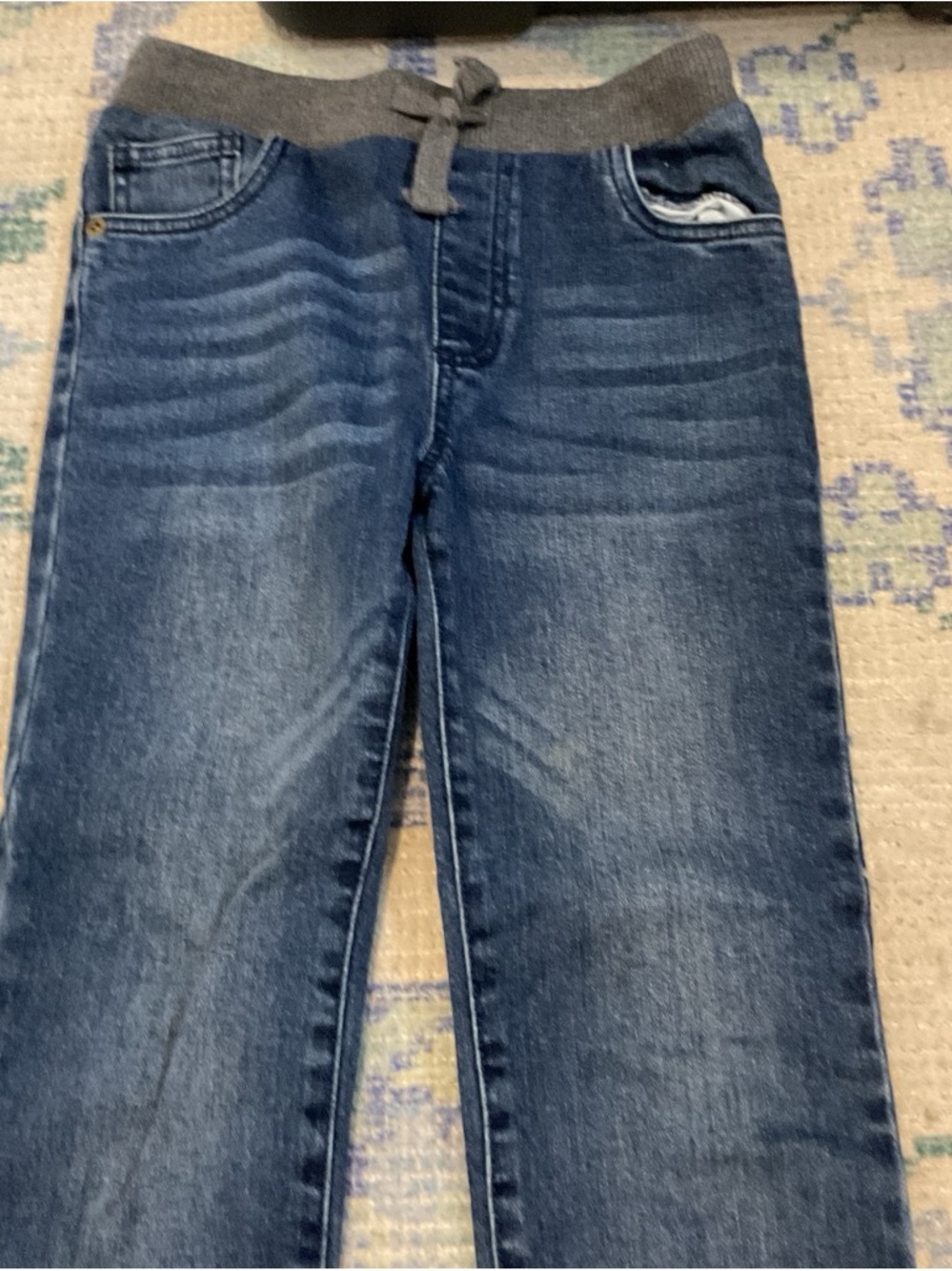 Tucker + Tate Dark Blue Knit-Waist Jeans